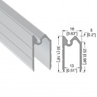Aluminium Hybrid Extrusion for 13mm Panels